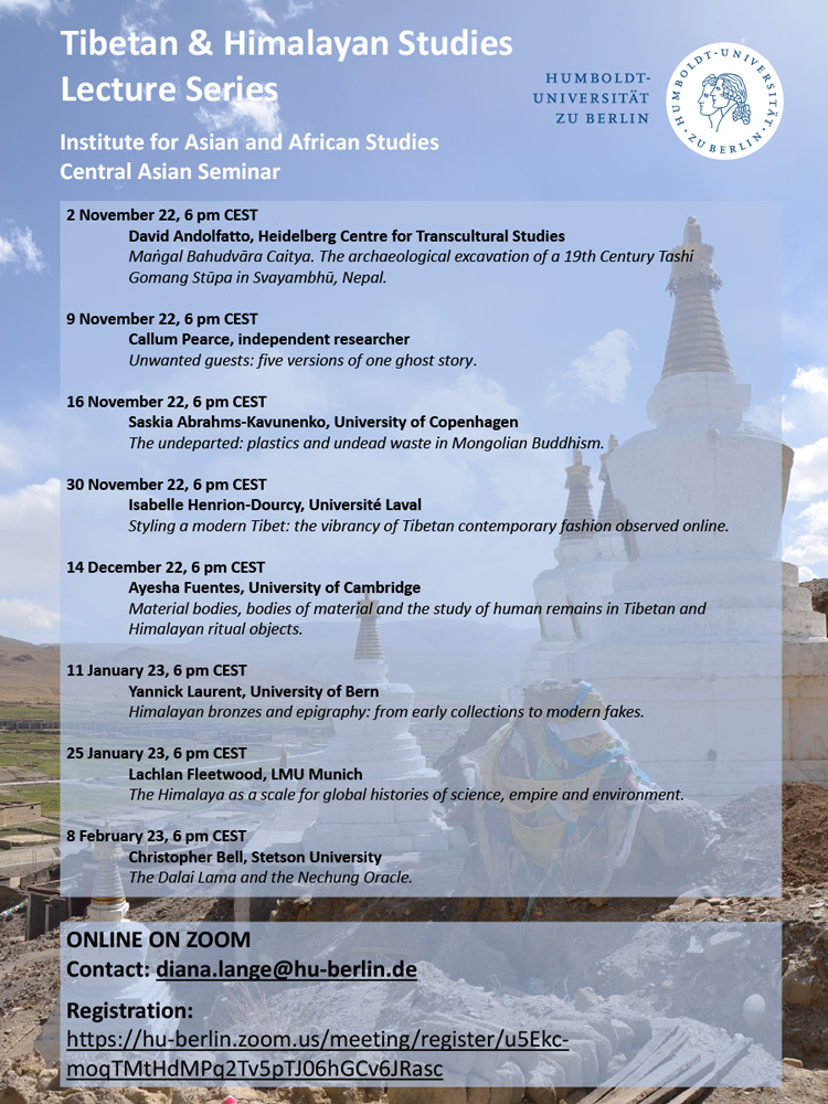 Tibetan and Himalayan Studies lecture series HU Berlin