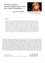 sept2019 Gerard Toffin du rituel au theatre 1